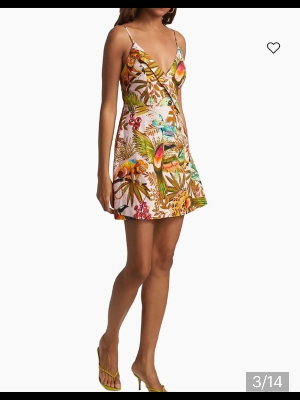 Farm Rio Into The Jungle Linen Blend Mini Dress - Picture 3 of 14